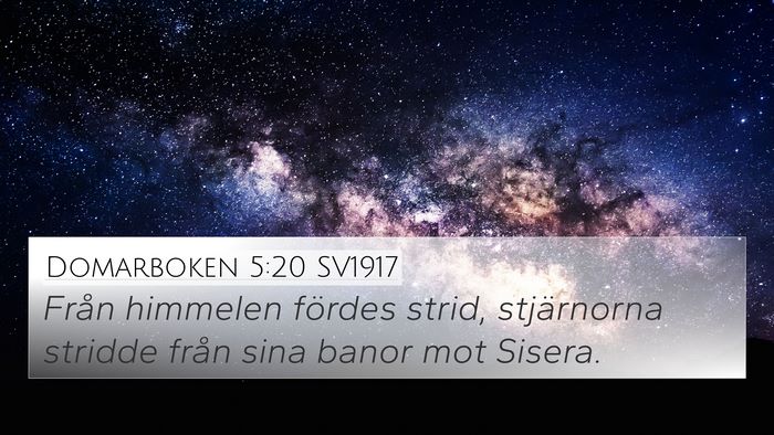 Domarboken 5:20 SV1917 Bible Verse Image