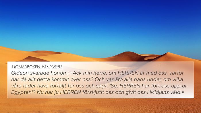 Domarboken 6:13 SV1917 Bible Verse Image