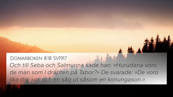 Domarboken 8:18 SV1917 Bible Verse Image