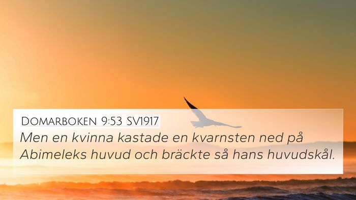 Domarboken 9:53 SV1917 Bible Verse Image
