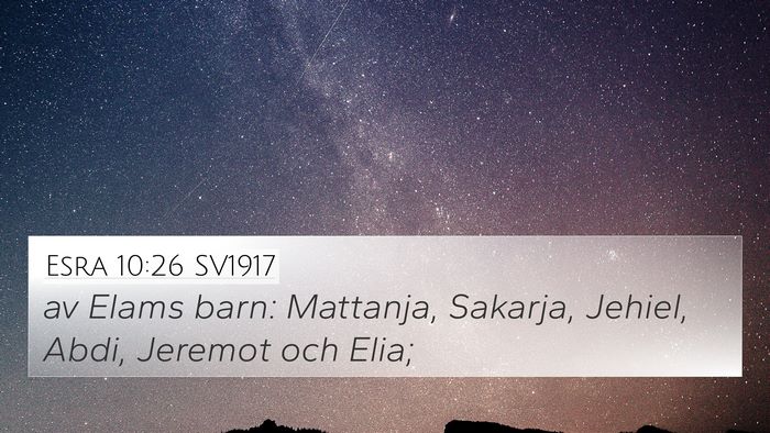 Esra 10:26 SV1917 Bible Verse Image