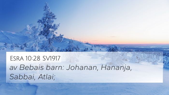 Esra 10:28 SV1917 Bible Verse Image