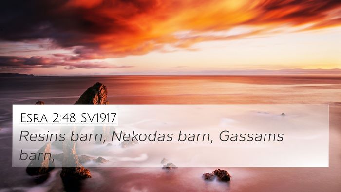 Esra 2:48 SV1917 4K Wallpaper - Resins barn, Nekodas barn, Gassams - 4K Wallpaper Bible Verse