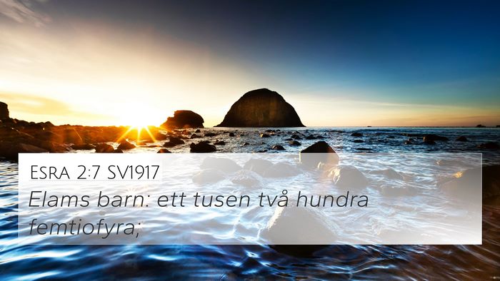 Esra 2:7 SV1917 Bible Verse Image