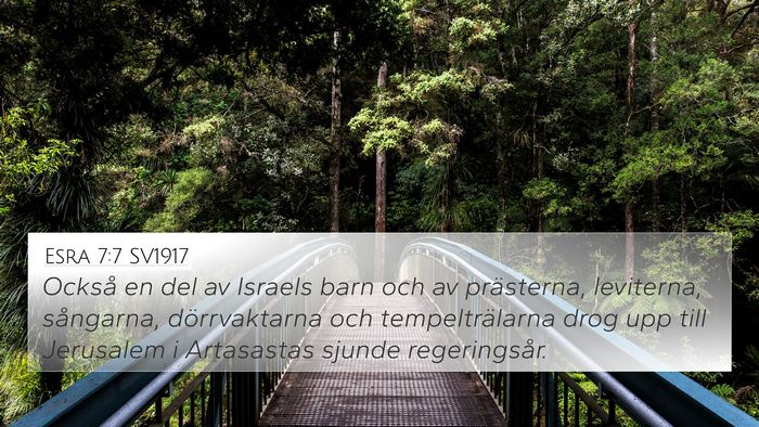 Esra 7:7 SV1917 Bible Verse Image