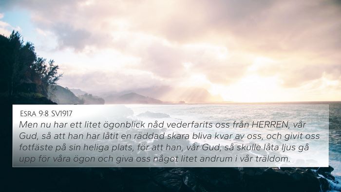 Esra 9:8 SV1917 Bible Verse Image