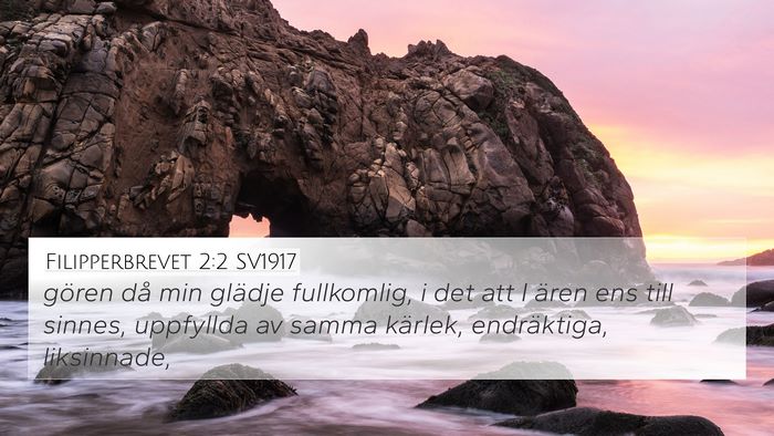 Filipperbrevet 2:2 SV1917 Bible Verse Image