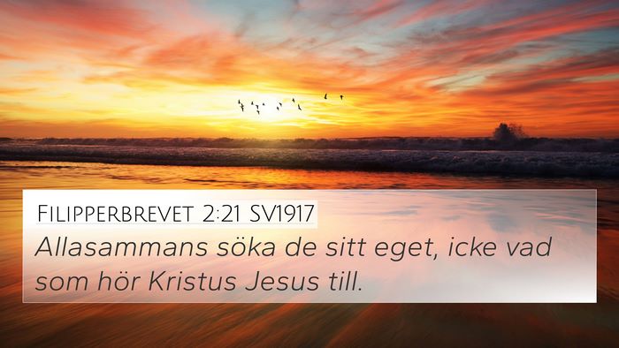 Filipperbrevet 2:21 SV1917 Bible Verse Image