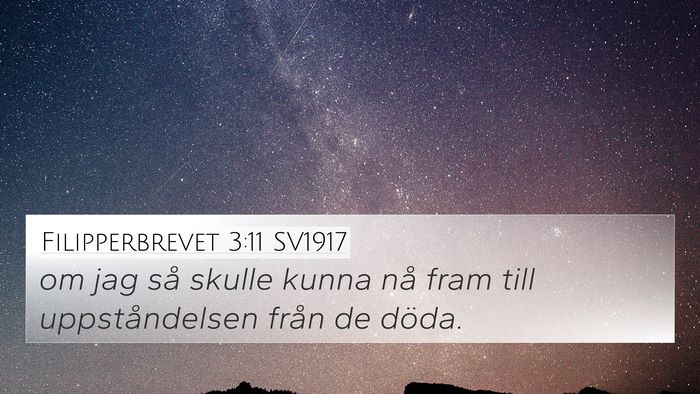 Filipperbrevet 3:11 SV1917 Bible Verse Image