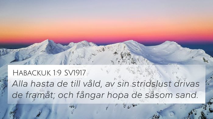 Habackuk 1:9 SV1917 Bible Verse Image