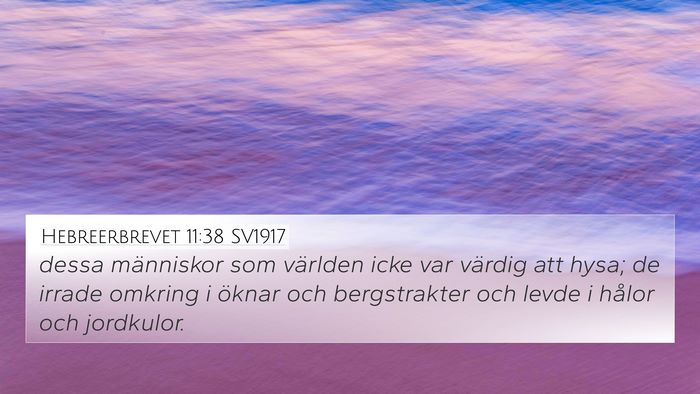 Hebreerbrevet 11:38 SV1917 Bible Verse Image