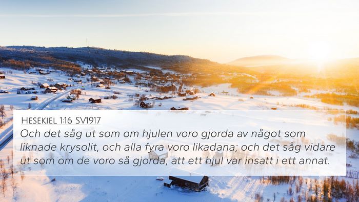 Hesekiel 1:16 SV1917 Bible Verse Image