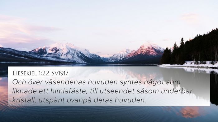 Hesekiel 1:22 SV1917 Bible Verse Image