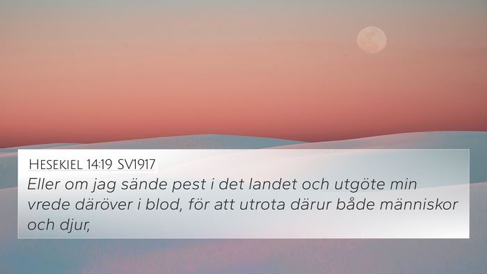 Hesekiel 14:19 SV1917 Bible Verse Image