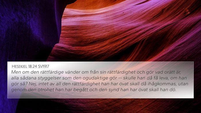 Hesekiel 18:24 SV1917 Bible Verse Image