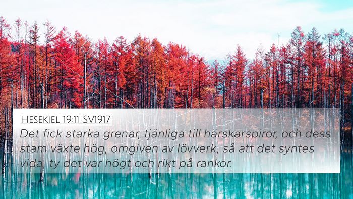 Hesekiel 19:11 SV1917 Bible Verse Image