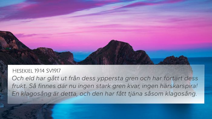 Hesekiel 19:14 SV1917 Bible Verse Image