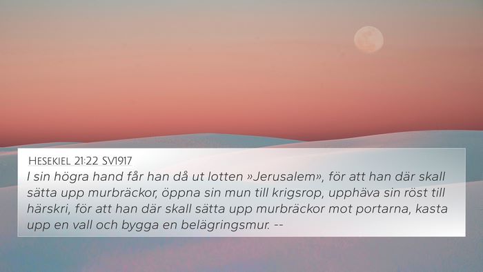 Hesekiel 21:22 SV1917 Bible Verse Image