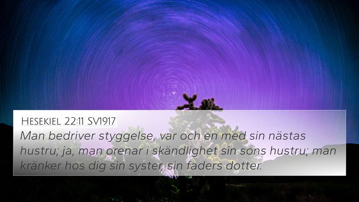 Hesekiel 22:11 SV1917 Bible Verse Image