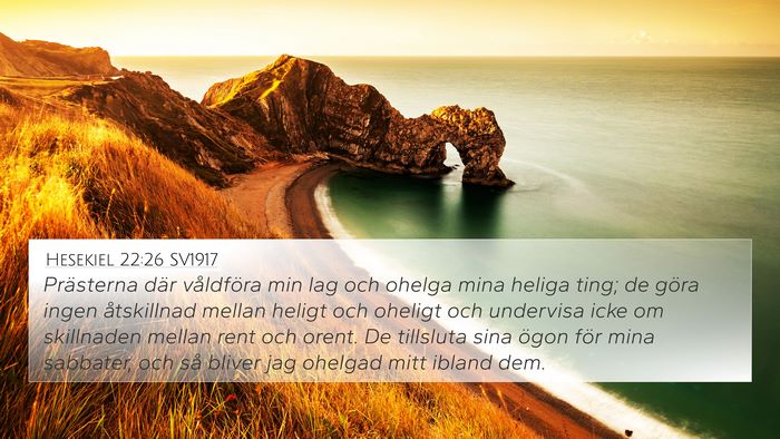 Hesekiel 22:26 SV1917 Bible Verse Image