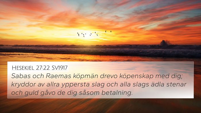 Hesekiel 27:22 SV1917 Bible Verse Image
