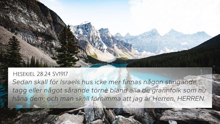 Hesekiel 28:24 SV1917 Bible Verse Image