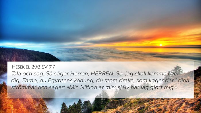 Hesekiel 29:3 SV1917 Bible Verse Image