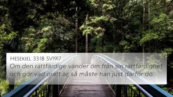 Hesekiel 33:18 SV1917 Bible Verse Image