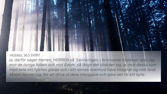 Hesekiel 36:5 SV1917 Bible Verse Image