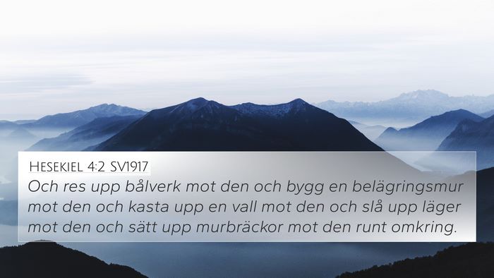 Hesekiel 4:2 SV1917 Bible Verse Image