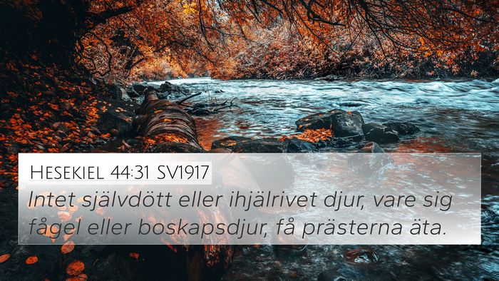 Hesekiel 44:31 SV1917 Bible Verse Image