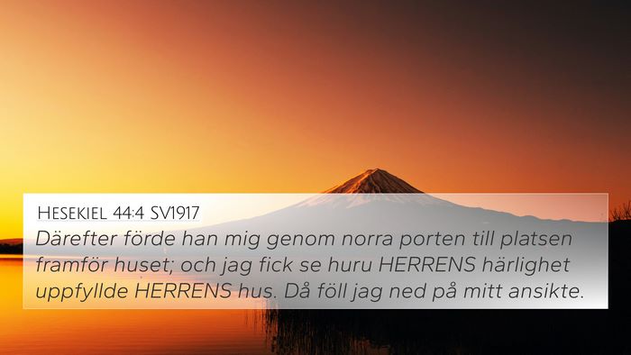 Hesekiel 44:4 SV1917 Bible Verse Image