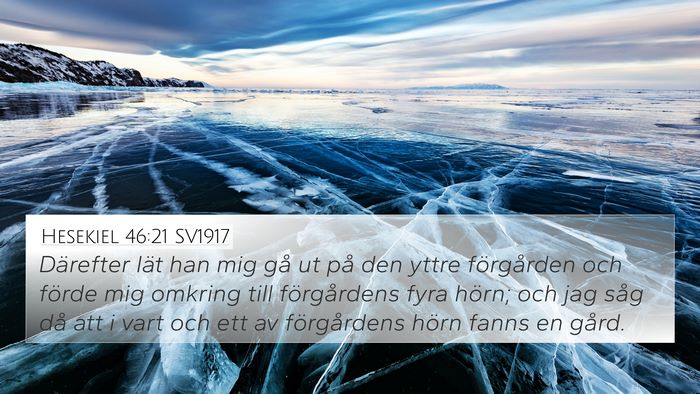 Hesekiel 46:21 SV1917 Bible Verse Image