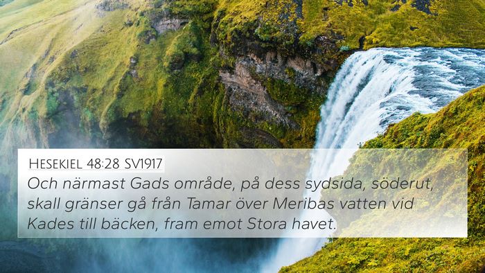 Hesekiel 48:28 SV1917 Bible Verse Image