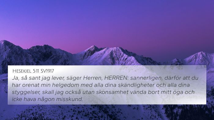 Hesekiel 5:11 SV1917 Bible Verse Image
