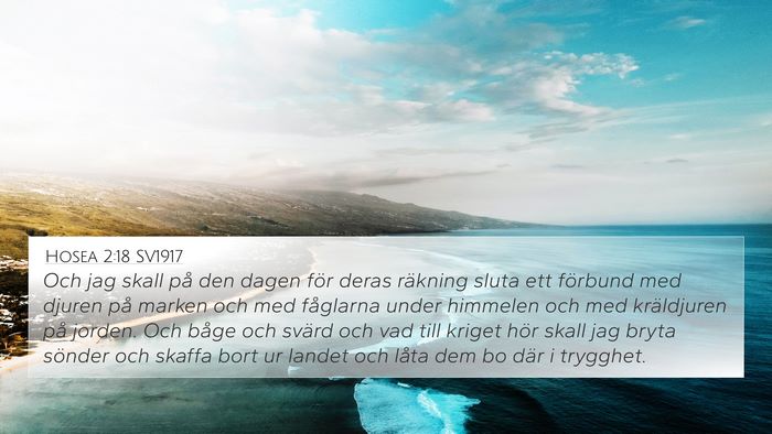 Hosea 2:18 SV1917 Bible Verse Image