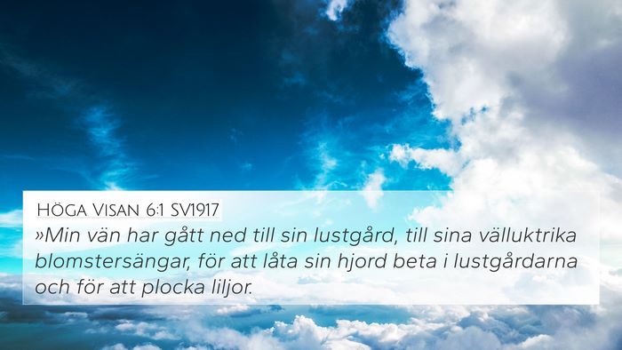 Höga Visan 6:1 SV1917 Bible Verse Image