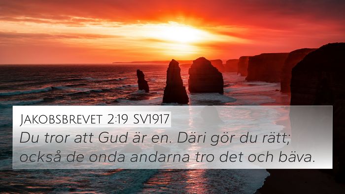 Jakobsbrevet 2:19 SV1917 Bible Verse Image