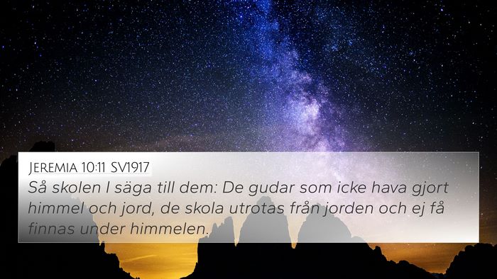 Jeremia 10:11 SV1917 Bible Verse Image