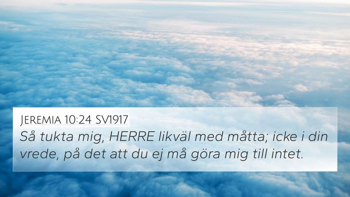 Jeremia 10:24 SV1917 Bible Verse Image