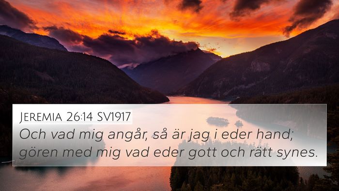 Jeremia 26:14 SV1917 Bible Verse Image