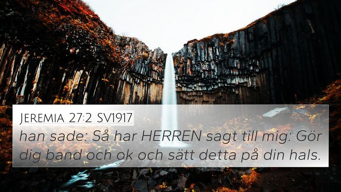 Jeremia 27:2 SV1917 Bible Verse Image