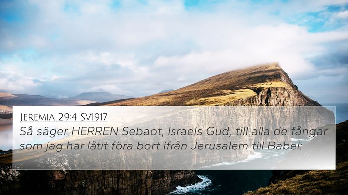 Jeremia 29:4 SV1917 Bible Verse Image