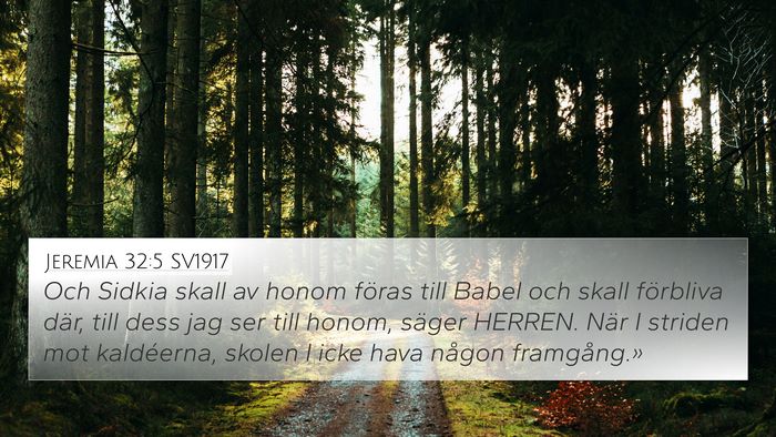 Jeremia 32:5 SV1917 Bible Verse Image