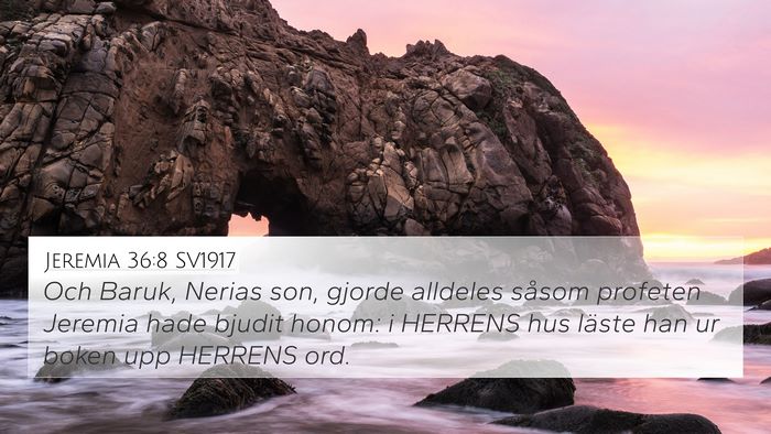 Jeremia 36:8 SV1917 Bible Verse Image