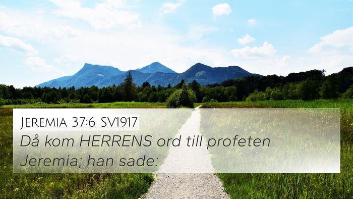 Jeremia 37:6 SV1917 Bible Verse Image