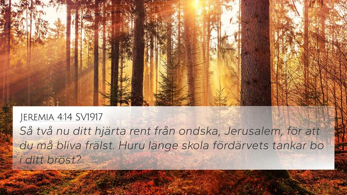 Jeremia 4:14 SV1917 Bible Verse Image