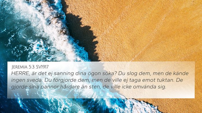 Jeremia 5:3 SV1917 Bible Verse Image