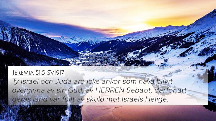 Jeremia 51:5 SV1917 Bible Verse Image