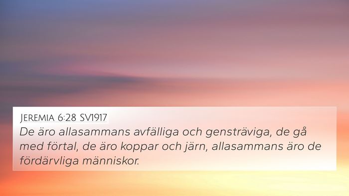 Jeremia 6:28 SV1917 Bible Verse Image
